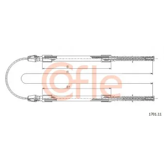 Tirette à câble, frein de stationnement COFLE OEM 7169714