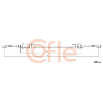 Câble d'accélération COFLE OEM 93813566