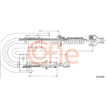 COFLE 18.2026 - Tirette à câble, commande d'embrayage