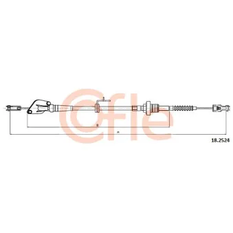 COFLE 18.2524 - Tirette à câble, commande d'embrayage