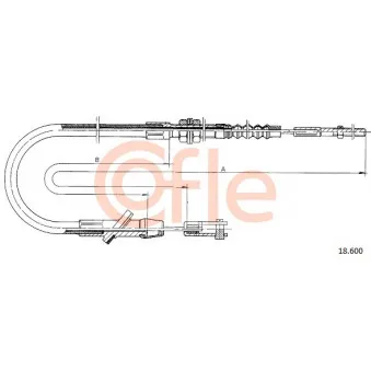 COFLE 18.600 - Tirette à câble, commande d'embrayage