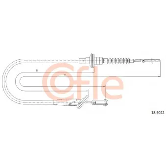 COFLE 18.6022 - Tirette à câble, commande d'embrayage