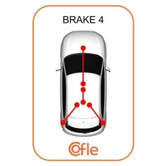 Tirette à câble, frein de stationnement COFLE [20.095B104]
