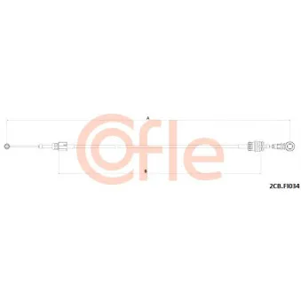 COFLE 2CB.FI034 - Tirette à câble, boîte de vitesse manuelle