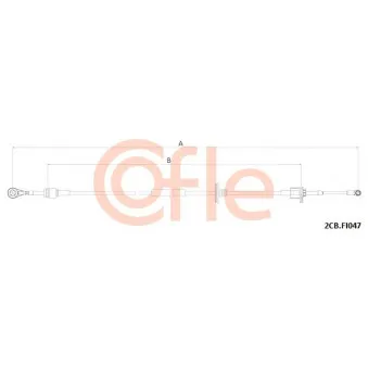 COFLE 2CB.FI047 - Tirette à câble, boîte de vitesse manuelle