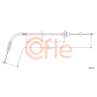COFLE 323.6 - Câble d'accélération
