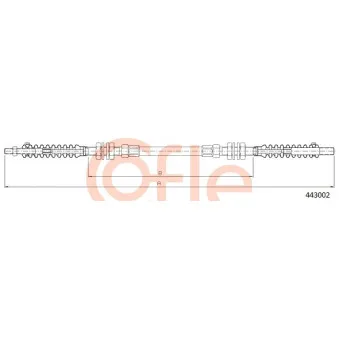 COFLE 443002 - Câble d'accélération