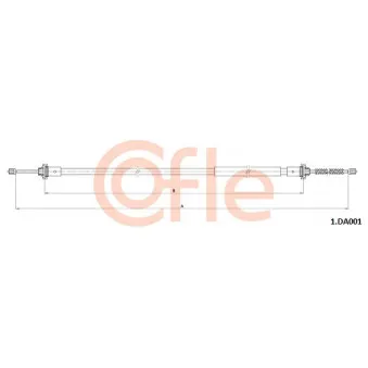 COFLE 92.1.DA001 - Tirette à câble, frein de stationnement