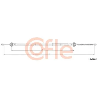 COFLE 92.1.DA002 - Tirette à câble, frein de stationnement