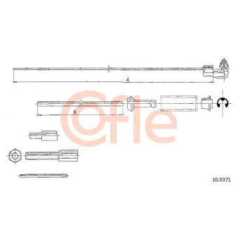 COFLE 92.10.0371 - Câble d'accélération