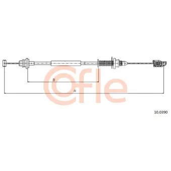 Câble d'accélération COFLE OEM 8200380738
