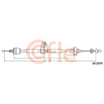 Tirette à câble, commande d'embrayage COFLE OEM 8200426378
