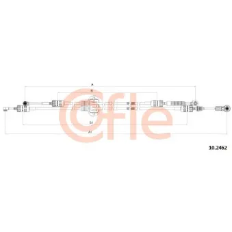 Tirette à câble, boîte de vitesse manuelle COFLE 92.10.2462 pour FORD FOCUS 1.6 Ti - 115cv