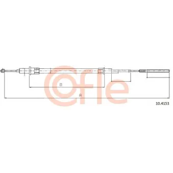 Tirette à câble, frein de stationnement COFLE 92.10.4153 pour BMW Série 5 520 i - 170cv