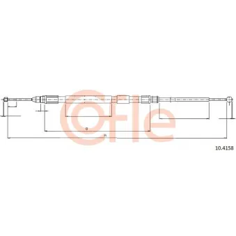 Tirette à câble, frein de stationnement COFLE OEM 34406761097