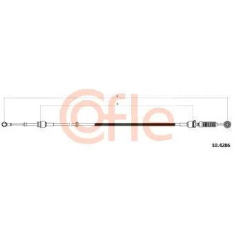 COFLE 92.10.4286 - Tirette à câble, boîte de vitesse manuelle