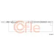 Tirette à câble, frein de stationnement COFLE [92.10.5972]