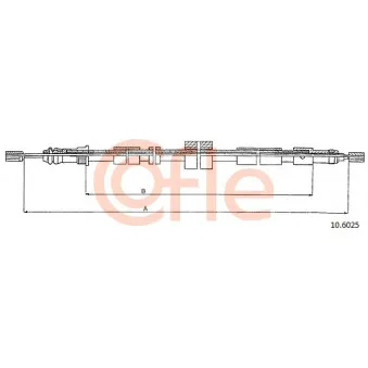 Tirette à câble, frein de stationnement COFLE OEM 474599