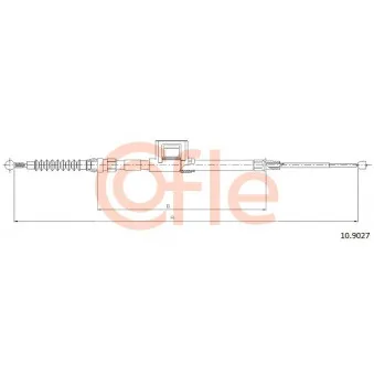 Tirette à câble, frein de stationnement COFLE OEM 5Q0609721BC