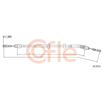 Tirette à câble, frein de stationnement COFLE 92.10.9513 pour MERCEDES-BENZ CLASSE M ML 350 - 235cv