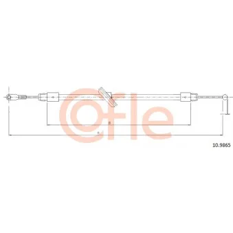 Tirette à câble, frein de stationnement COFLE OEM 9064202385