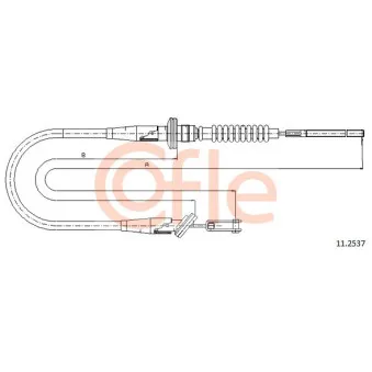 Tirette à câble, commande d'embrayage COFLE 92.11.2537
