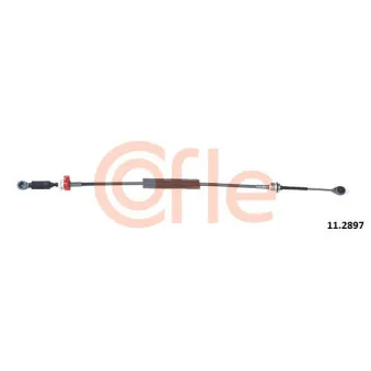 Tirette à câble, boîte de vitesse manuelle COFLE 92.11.2897 pour RENAULT CLIO 1.2 16V Hi-Flex - 75cv