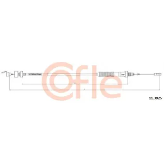 Tirette à câble, commande d'embrayage COFLE OEM 1487725080