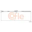 Tirette à câble, frein de stationnement COFLE [92.11.5932]