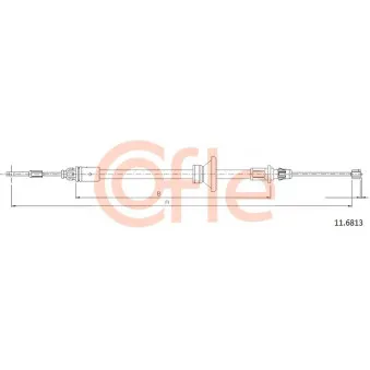 Tirette à câble, frein de stationnement COFLE OEM 4421102