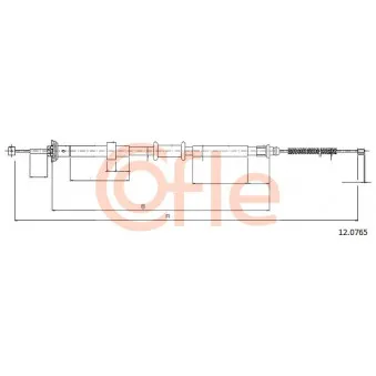 Tirette à câble, frein de stationnement COFLE OEM 9S512A603BA
