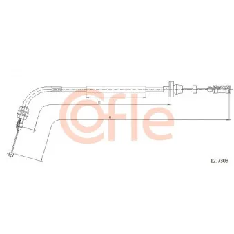 COFLE 92.12.7309 - Câble d'accélération