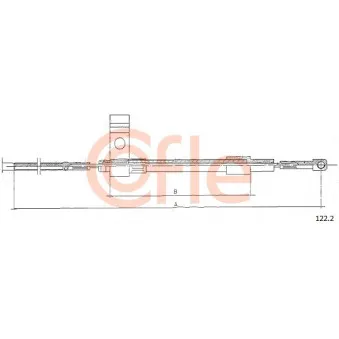 COFLE 92.122.2 - Tirette à câble, commande d'embrayage