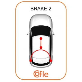 COFLE 92.15.103E - Tirette à câble, frein de stationnement