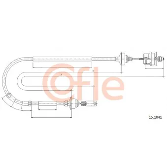 COFLE 92.15.1041 - Tirette à câble, commande d'embrayage