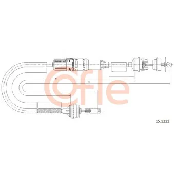 COFLE 92.15.1211 - Tirette à câble, commande d'embrayage