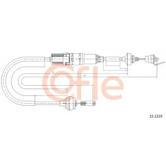 COFLE 92.15.1219 - Tirette à câble, commande d'embrayage