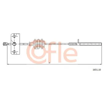 Tirette à câble, frein de stationnement COFLE OEM 46410282