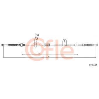 Tirette à câble, frein de stationnement COFLE OEM 4643020680