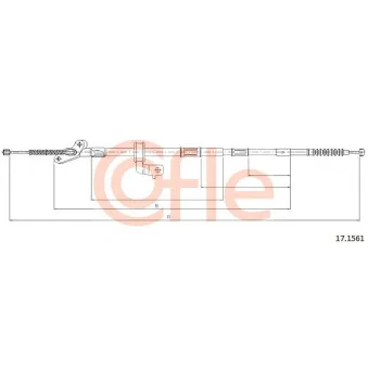Tirette à câble, frein de stationnement COFLE OEM 4642042070