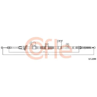 Tirette à câble, frein de stationnement COFLE OEM 4820a371