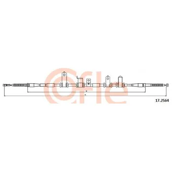 Tirette à câble, frein de stationnement COFLE 92.17.2564 pour HYUNDAI SANTA FÉ 2.2 CRDi 4x4 - 197cv