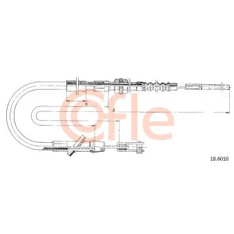 Tirette à câble, commande d'embrayage COFLE OEM 2371083024000