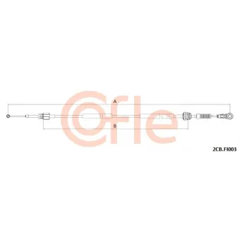 COFLE 92.2CB.FI003 - Tirette à câble, boîte de vitesse manuelle