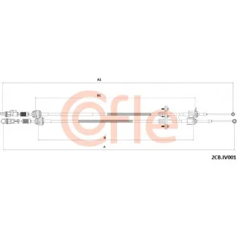 Tirette à câble, boîte de vitesse manuelle COFLE OEM 5801317933