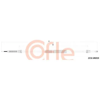 Tirette à câble, boîte de vitesse manuelle COFLE OEM 1K0711266AC