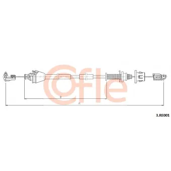Câble d'accélération COFLE OEM 8200694013