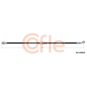 COFLE 92.BH.HN058 - Flexible de frein avant gauche