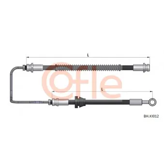 COFLE 92.BH.KI012 - Flexible de frein avant gauche