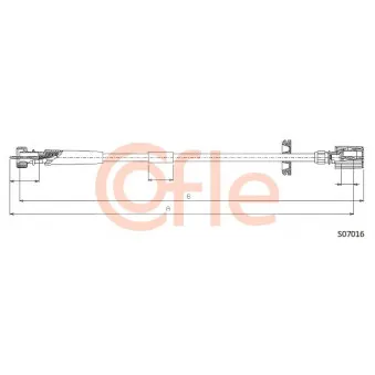 Câble flexible de commande de compteur COFLE OEM 46511571